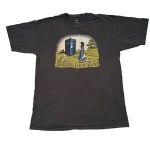 TeeFury T-Shirt Mens Large Gray Belle Adventure Awaits (preowned)